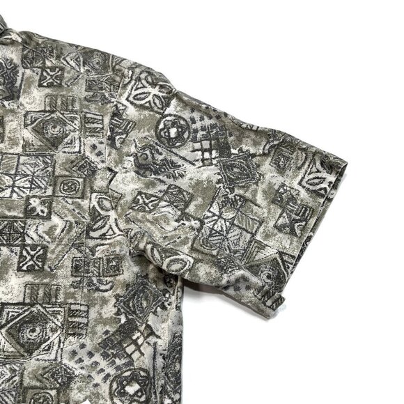 Pride of Hawaii Polo Shirt Mens Medium Short Sleeve Floral Hawaiian Beach Travel - Picture 2 of 6